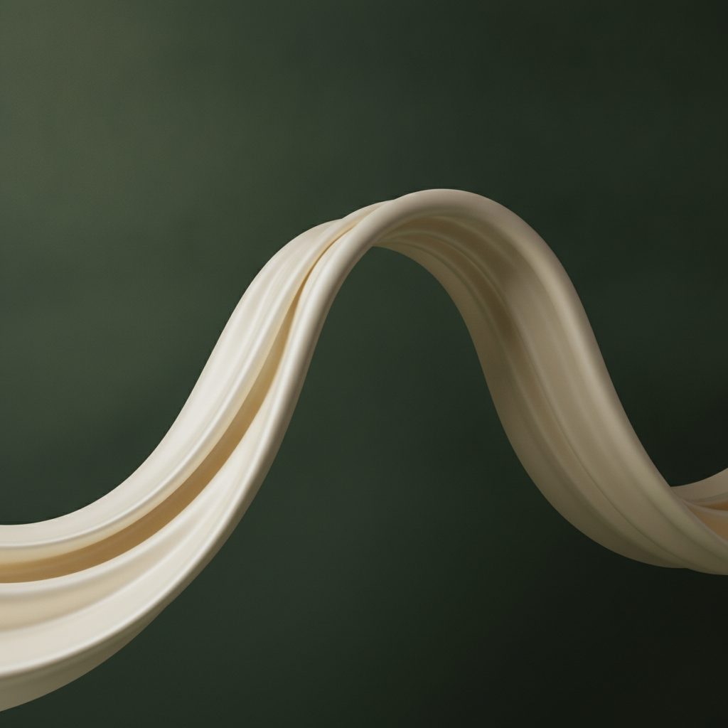 Ivory silk drape forming a smooth lifted curve — buttock lift versus BBL versus implants, explained by Dr. Paulo Michels, Abu Dhabi