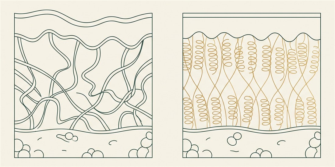 Skin collagen before and after plasma: loose, slack fibres versus tight, contracted fibres